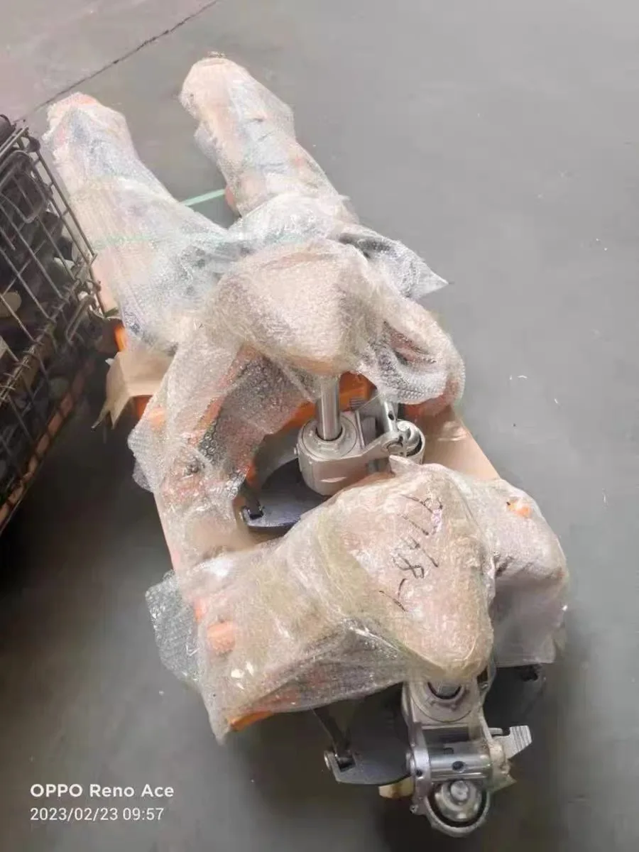 1.T/2.5T/ 2T/3T manual hydraulic handling forklift pull push trailer trolly