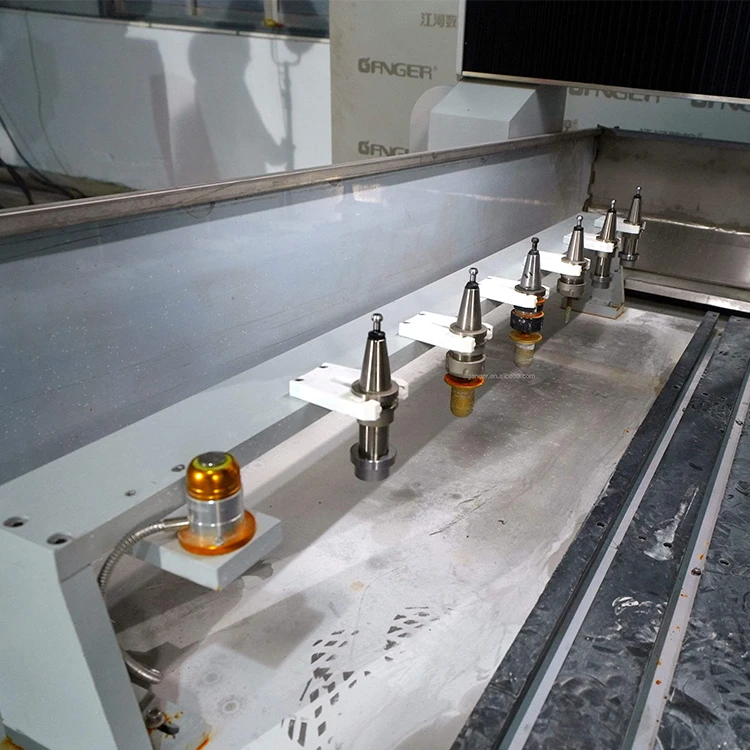 5 axis granit bridge saw stone cnc quartz stone router and cutting machine 5 axis cnc stone cutting machine