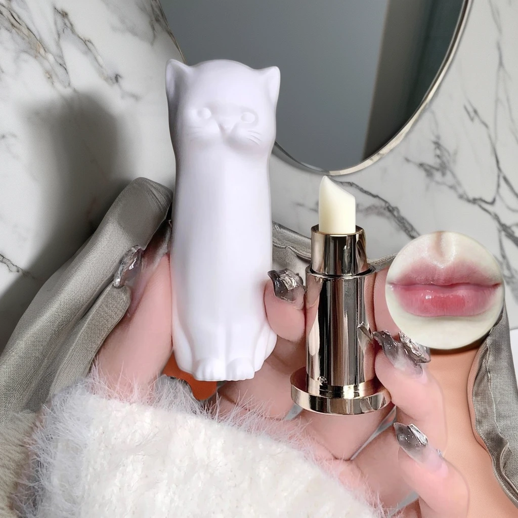 Hot Seller New Design Cat Style Lip Balm For Moisturizing Hydrating Nourishing Gloss Plumping Lip Balm