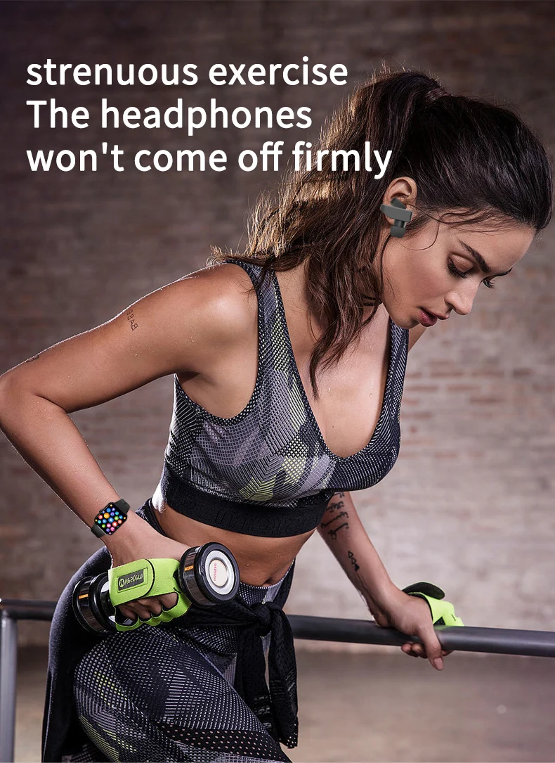 Multi functions hands free tws earphone spin button earbuds square smart watch 2 in 1 with headset earbuds earphone