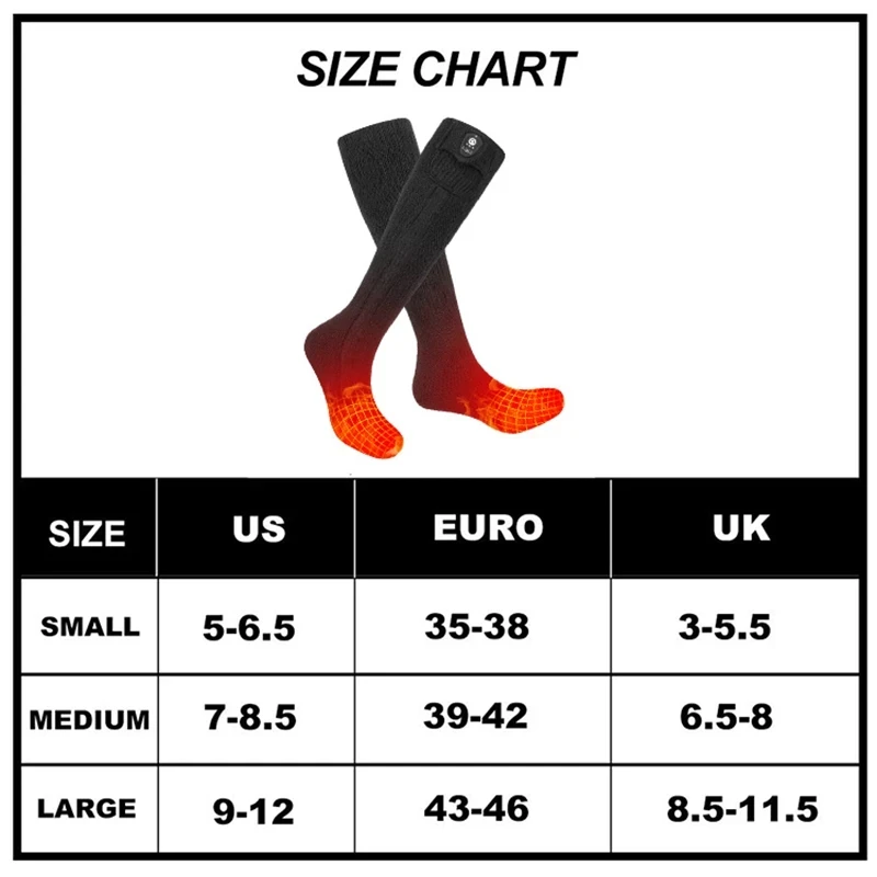 Winter Heated Socks phone APP Control Thermal socks Electric Heating Ski Socks Thermal Heated Foot Warmer Ski Sports