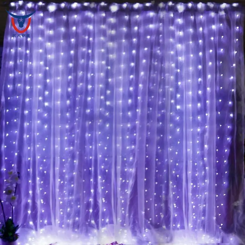  Фея шторы огни 600 LED 9.8ftX9.8ft 8 режимов безопасности оконные светильники для дома свадьбы Рождества вечеринки всей