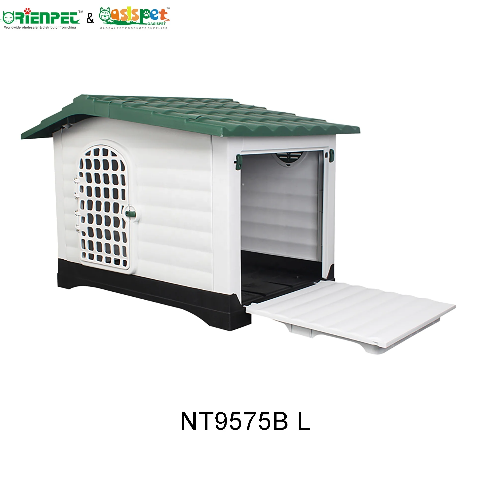  ORIENPET & OASISPET пластиковый домик для собак с пластиковой дверью NT9575B L Товары домашних