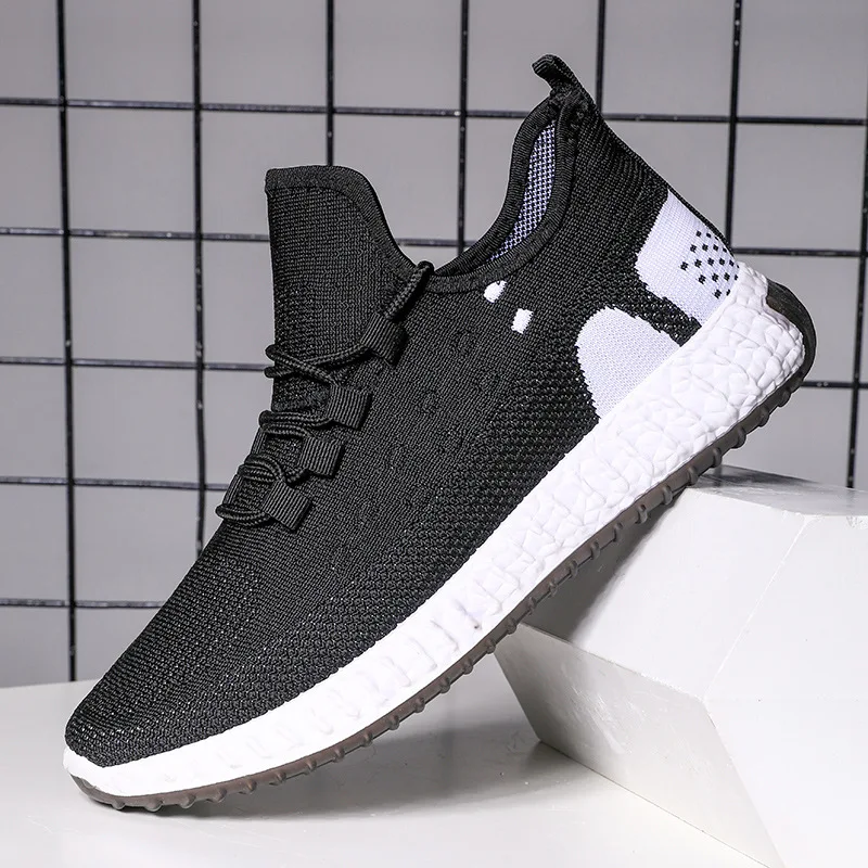 New design Casual Running Shoe Flying Knit Fashion Sport Shoes Sneakers For Men New Styles