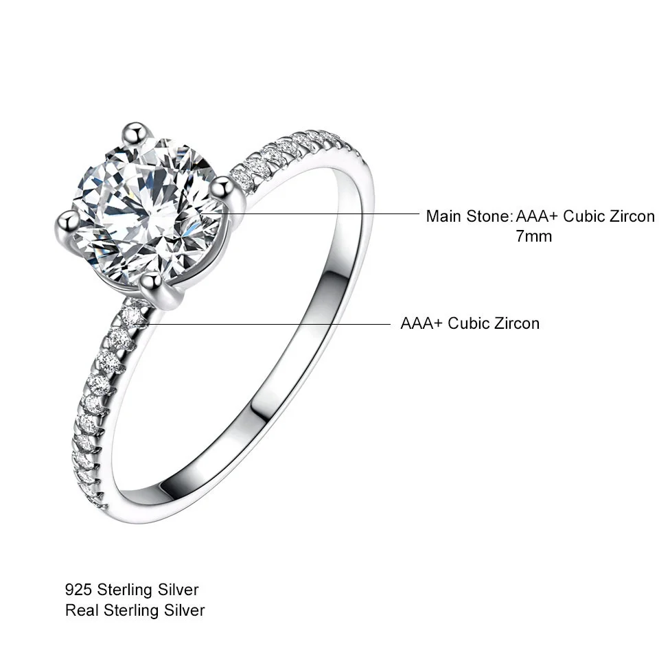 В европейском и американском стиле; Роскошные женские 925 стерлингового серебра кубический циркон ожерелье кольцо 2 шт./компл.