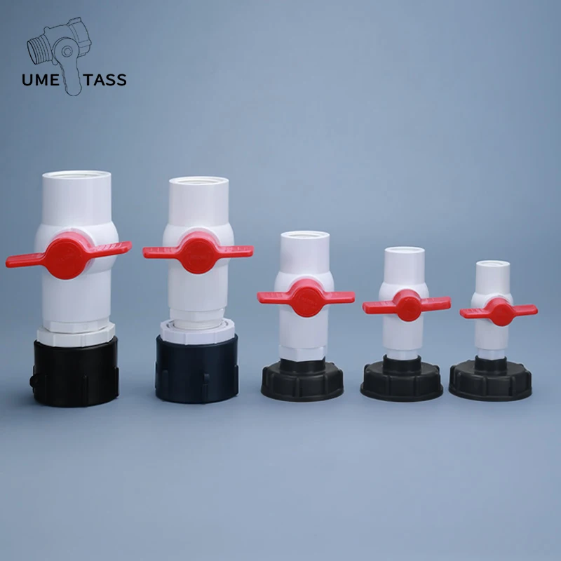Plastic Water Valve Plumbing Pipe Fittings Ball Valve For IBC Tank
