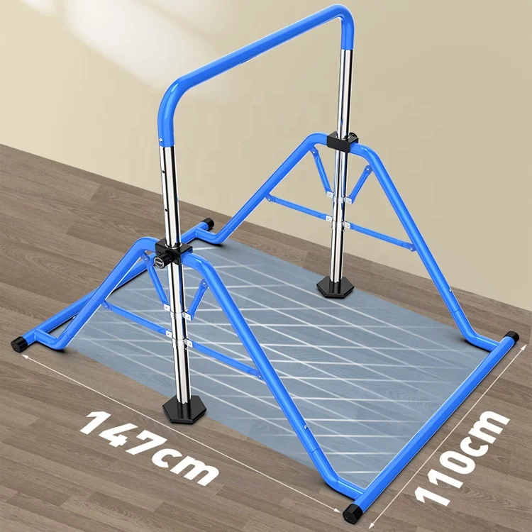Home Use Folding Adjustable Colorful Children Pull Up Horizontal Bar For Gymnastics Playground
