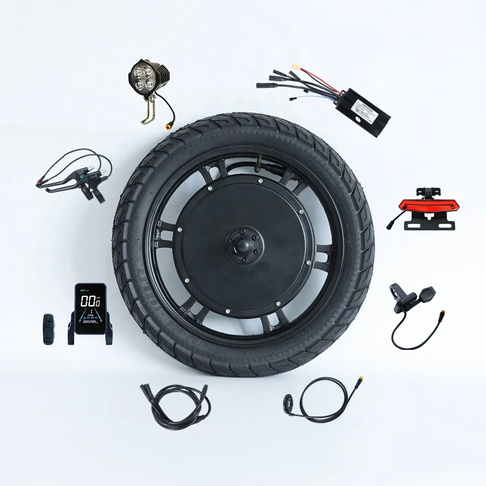 Powerful bldc motor electric bike conversion kit 350w 500w 1000w 16inch electric bicycle kit electric bicycle motor