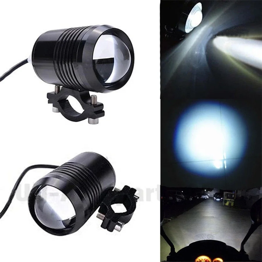Motorcycle Headlight With Bracket Flashing Function Led Spotlight U1