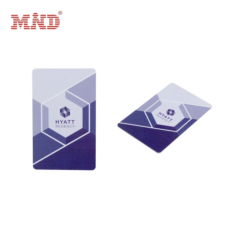 Custom PC Material ISO14443A Door Access Control Plastic RFID Hotel Key Card MIFARE 1K S50 Hotel Card