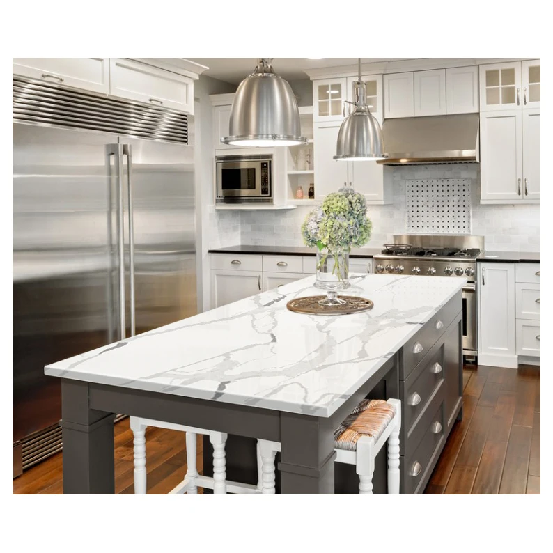 Acrylic Decorative Artificial Stones Onyx Slabs Price carrara calacatta quartz slabs for Home Decoration