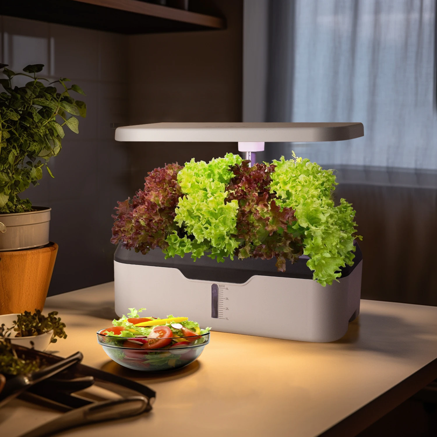 LED Growing System hydroponics indoor planter plant growing garden stand grow lights flower fruit vegetable mode