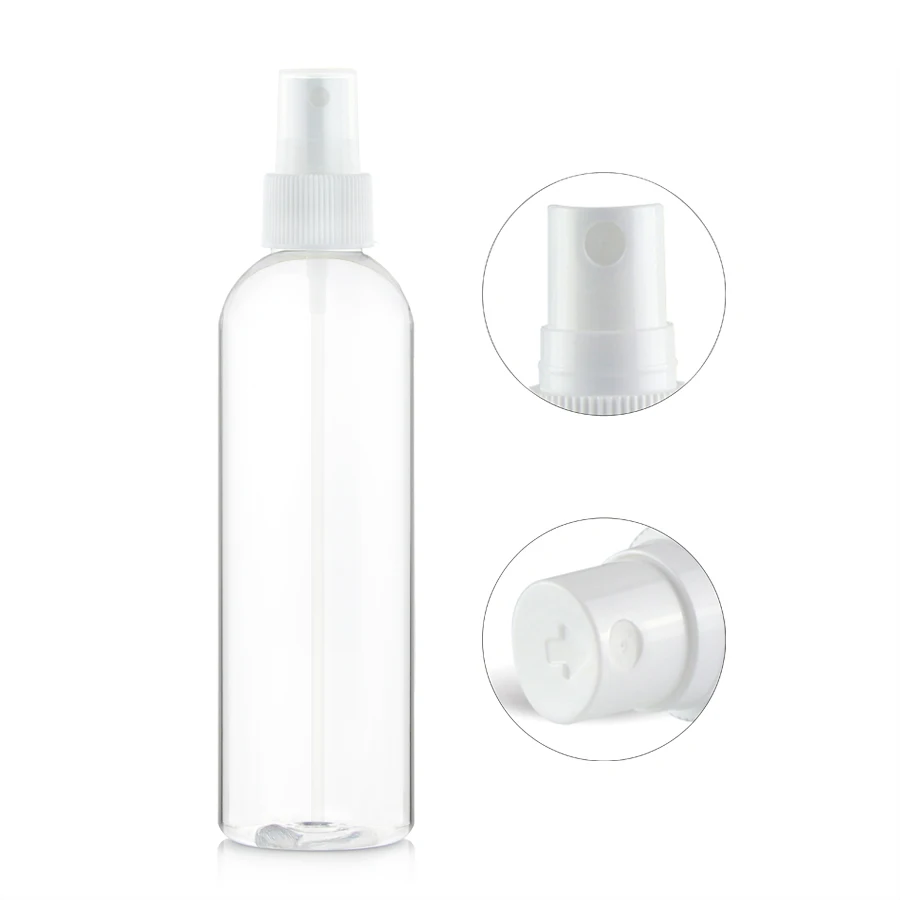 180ml Wholesale Plastic Spray Bottles 6oz Empty Cosmetic Container Packaging for Hair Spray
