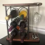 Country Rustic Customized Color Size Height Wine Rack for Kitchen and Livingroom Family
