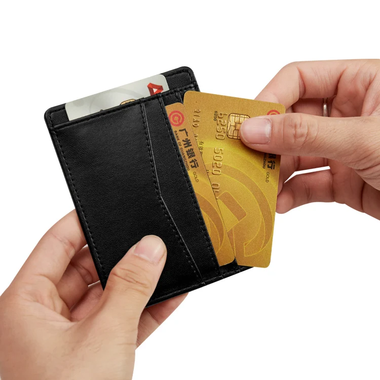 RFID Blocking Minimalist wallet Credit Card Holder Ulstra thin card holder mini wallet