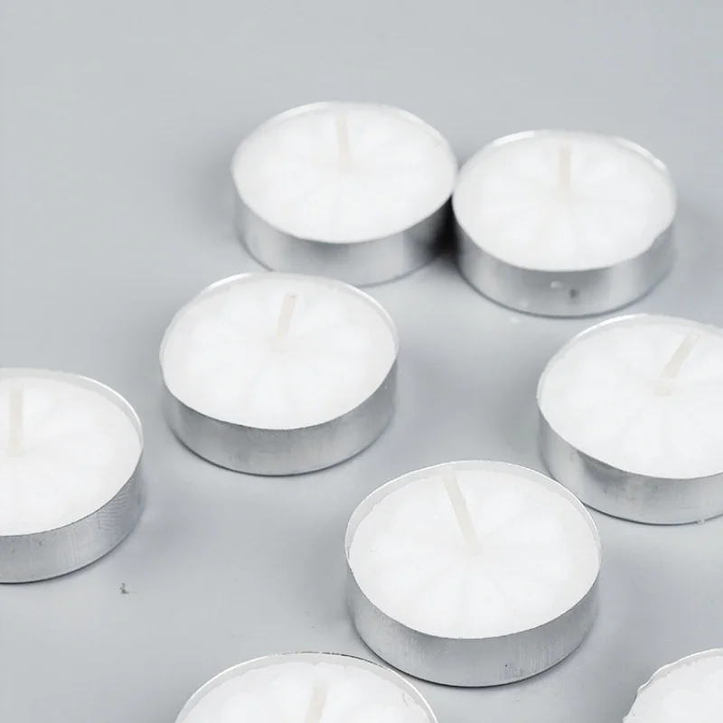 Tea Lights Candles (100 Pack) - White Lights - Smokeless & Unscented Candles - Party Candles- for Weddings, Home Decor