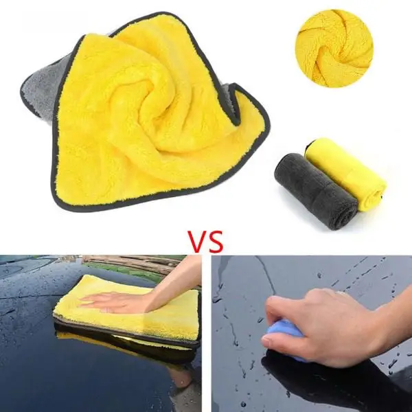 Deluxe Dual Layer Absorbent Plush Car Wash  Microfiber  Car Cleaning  Towel A cheap towel for china  30*30cm car cleaning towel