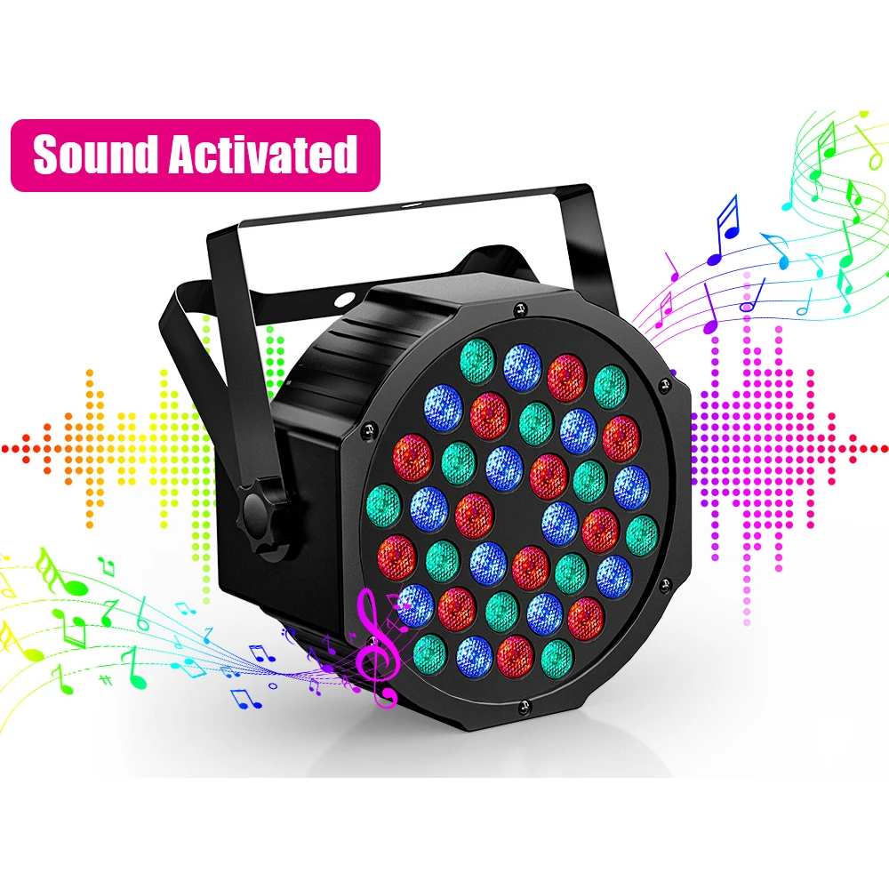 Hot Selling 72W RGB Battery Powered Wireless Controlled DJ Disco Par lights Stage LED Beam Lights