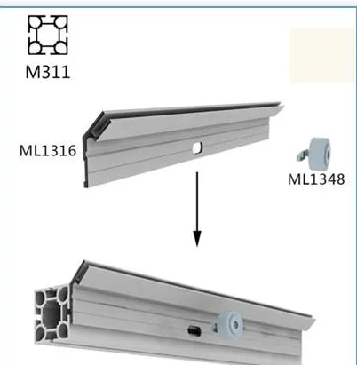 45 degree Aluminum Tension Fabric Frame Extrusion Banner Sign Display Backdrop ML1316 for Exhibition Booth for Trade Show Events