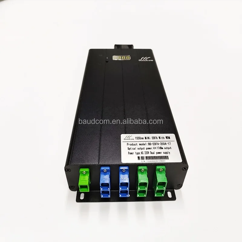 high power 1550nm 4 ports mini edfa with wdm