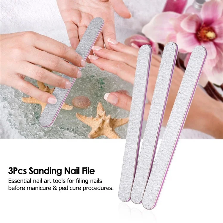 Sialia Small Professional Custom Double Side Disposable Nail File 100/180 Sandpaper Nail File