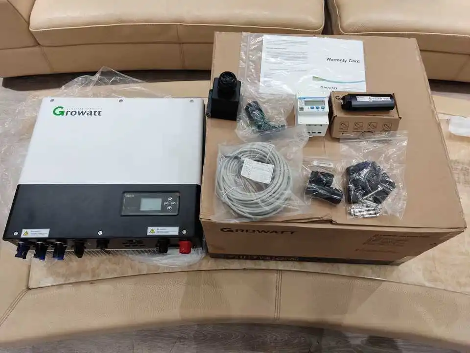 Growatt 10000w sph 10000tl3 bh dc to ac inverter 3 phase off grid hybrid 10kw solar inverter growatt