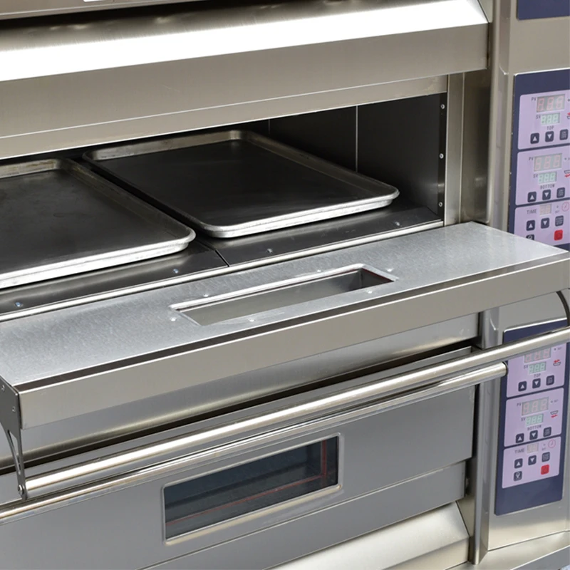 HLY-102DB bakery equipment full S.S. one deck two trays gas deck oven for sale