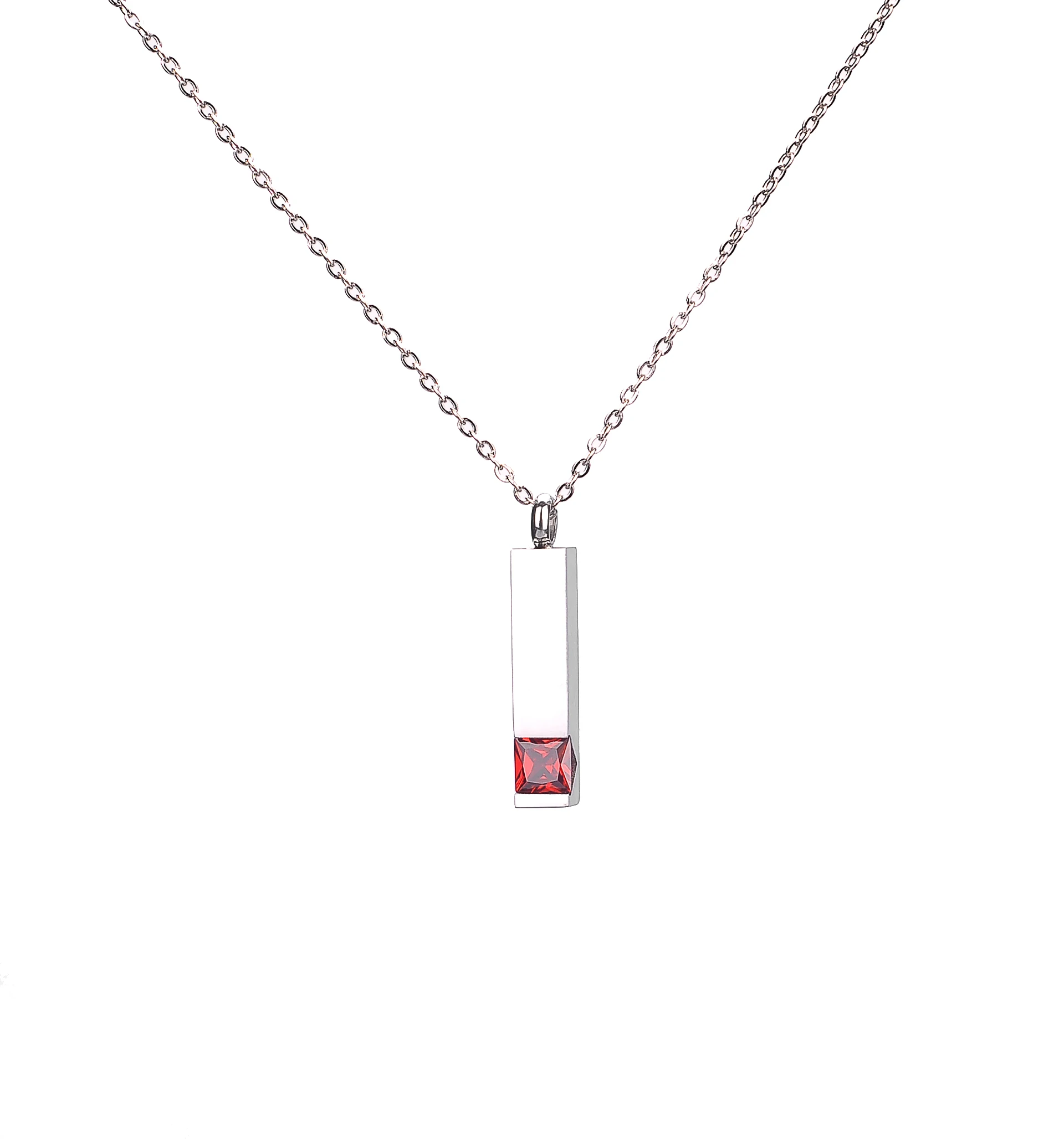 Punk 3 Colors Bullet Shape Stainless Steel Cremation Pendant Necklace Pets Keepsake Urns for Ashes Gold Color Jewelry