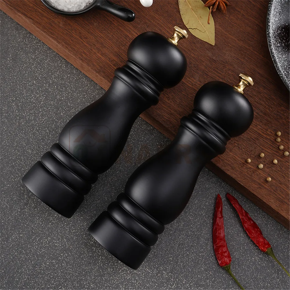 Wholesale manual black pepper mill set salt and pepper mills restaurant pepper grinder mill nordic