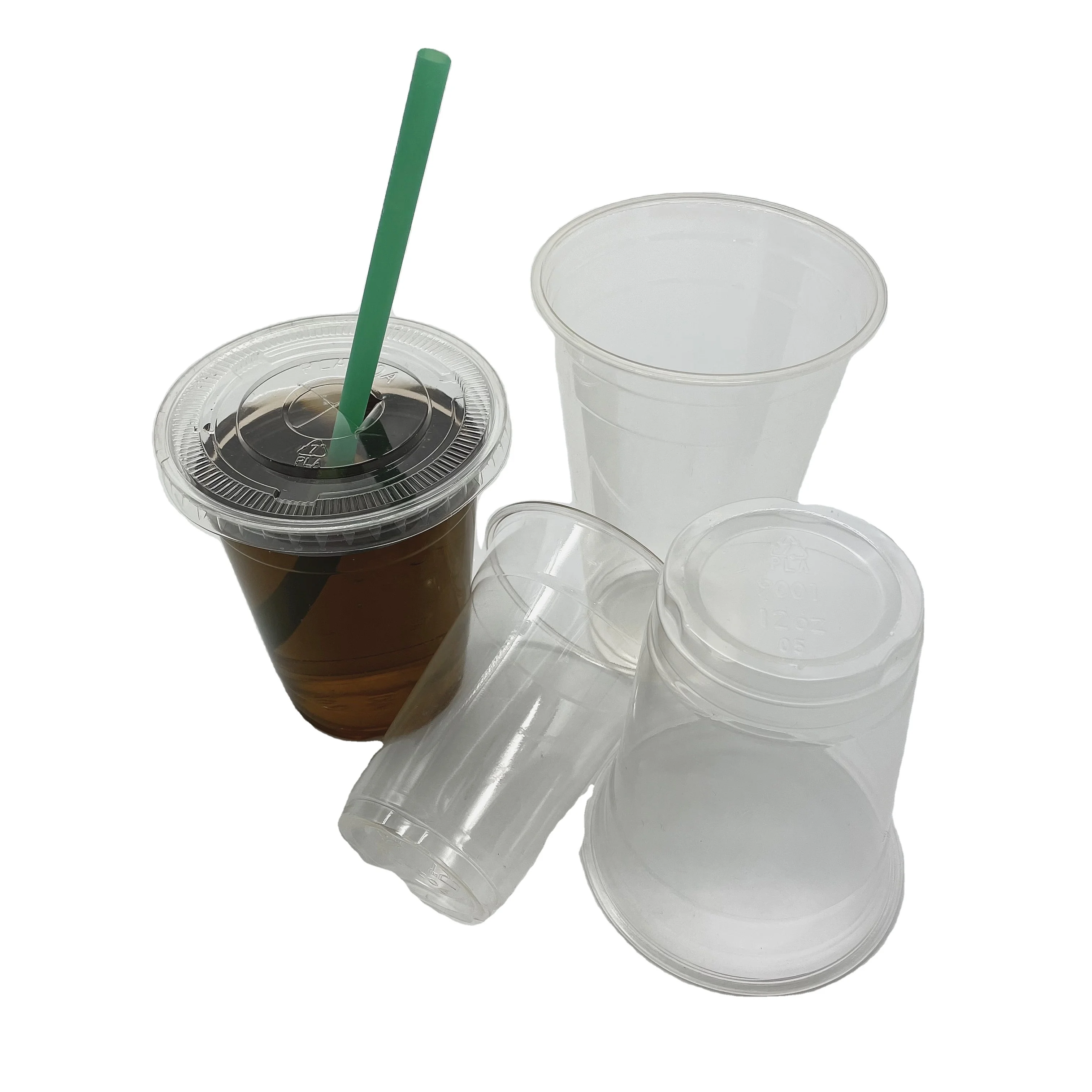 Eco-Friendly Plastic PLA Cup Biodegradable Transparent Disposable PLA Plastic Cup