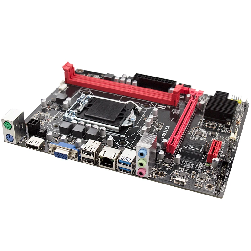 Дешевая цена ddr3 B75 чипсет lga1155 игровая настольная материнская плата для продажи