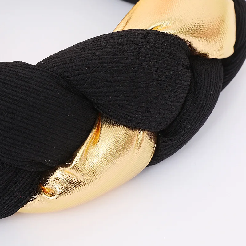 Gele African Headtie Beautiful Space layer two-color braid Scarf Hair Accessories Aso Oke Nigerian  Women Turban Hat