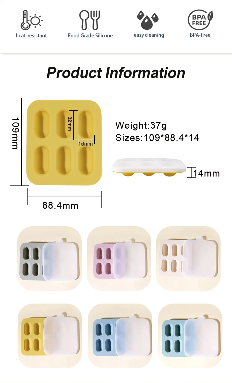 Freezer Baby Teether Pacifier Baby Food Fruit Feeding Popsicle Molds Bpa Free Silicone Pacifier Feeder Ice Cube Tray