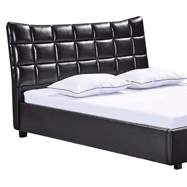 Italy style Bedroom Leather queen king size bed double Best price wooden bed frame storage drawers bed made in China