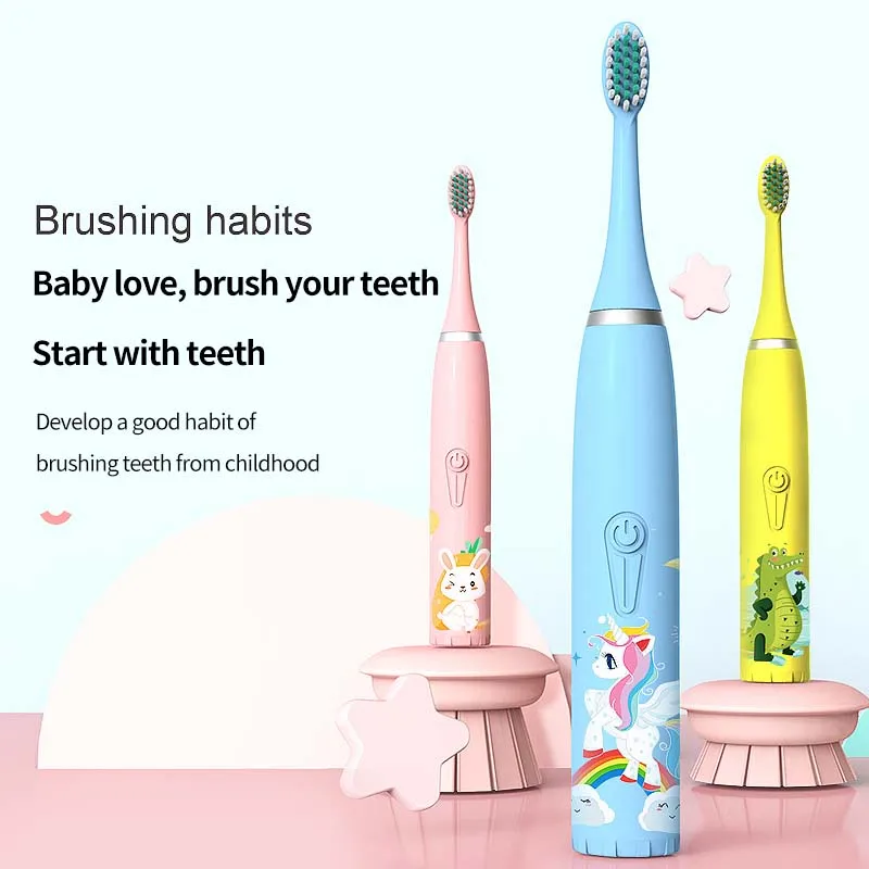 Аккумуляторный блок дети ребенок зубная щетка электронная зубная щетка для детей