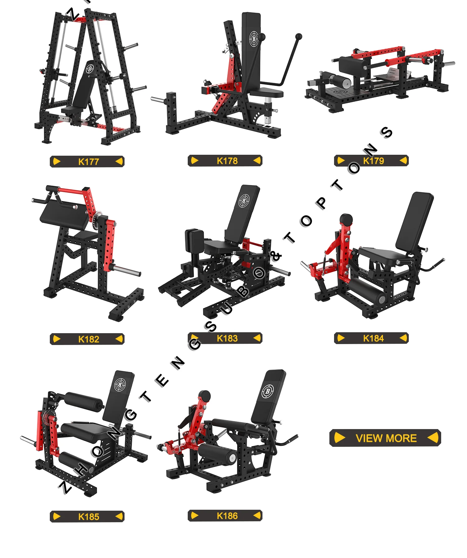 TOPTONS K117 High Quality Commercial Gym Center Gym Equipment Multi Functional Trainer Smith Machine Cable Crossover Machine