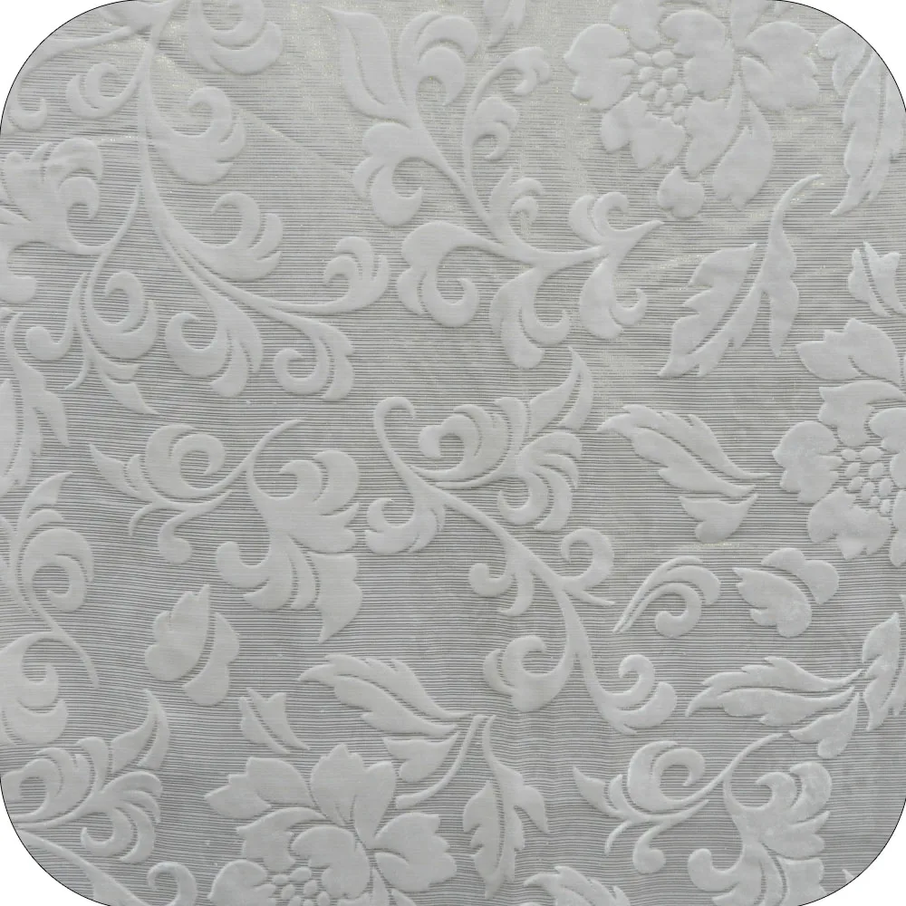 Silk rayon velvet, devore burn out PFD, Paisley Damask Dots Floral Abstract Designs