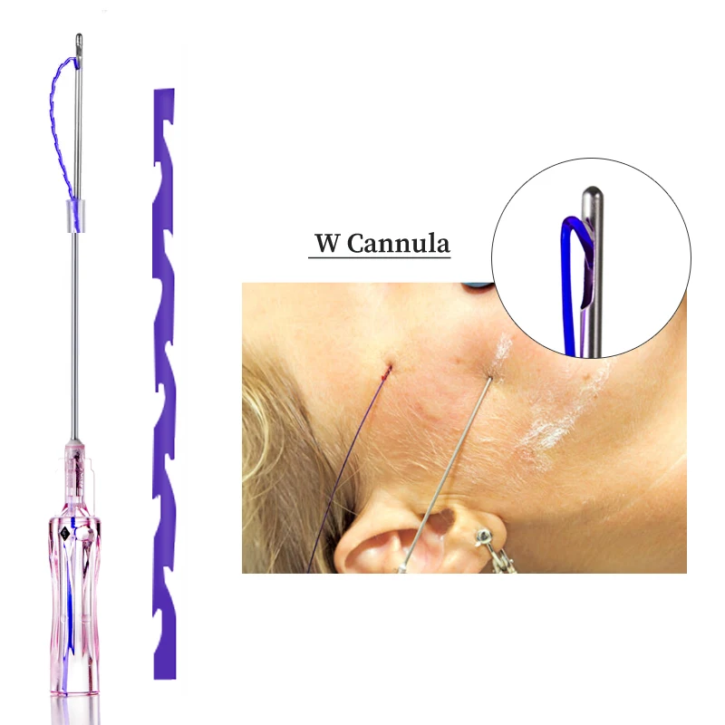 Korean fishbone molding pdo cog thread needle arm lifting CE approved press cog Z type whale shark molding pdo thread