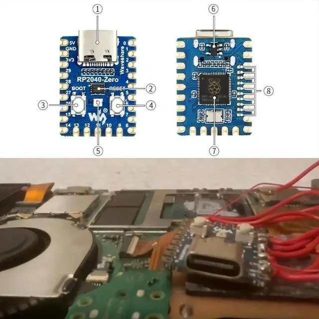 DIY Development Board RP2040-Zero PICO PICOFLY For Nintendo Switch