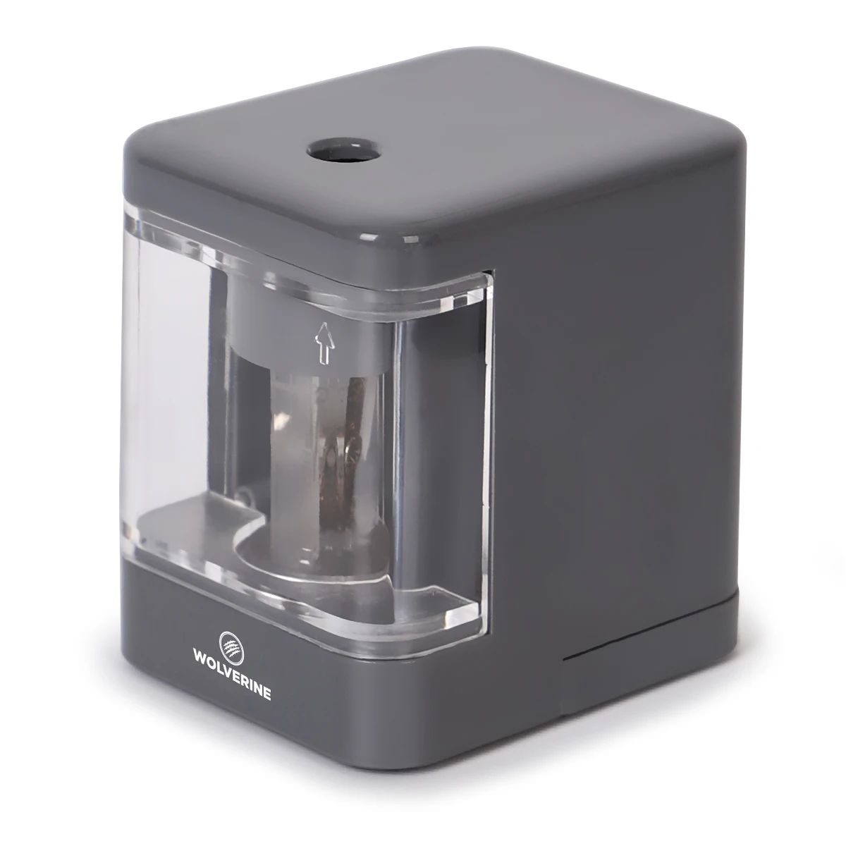 SUNWOOD Automatic Electric Pencil Sharpener Machine for Classroom Plastic Battery Operated with USB line Grey