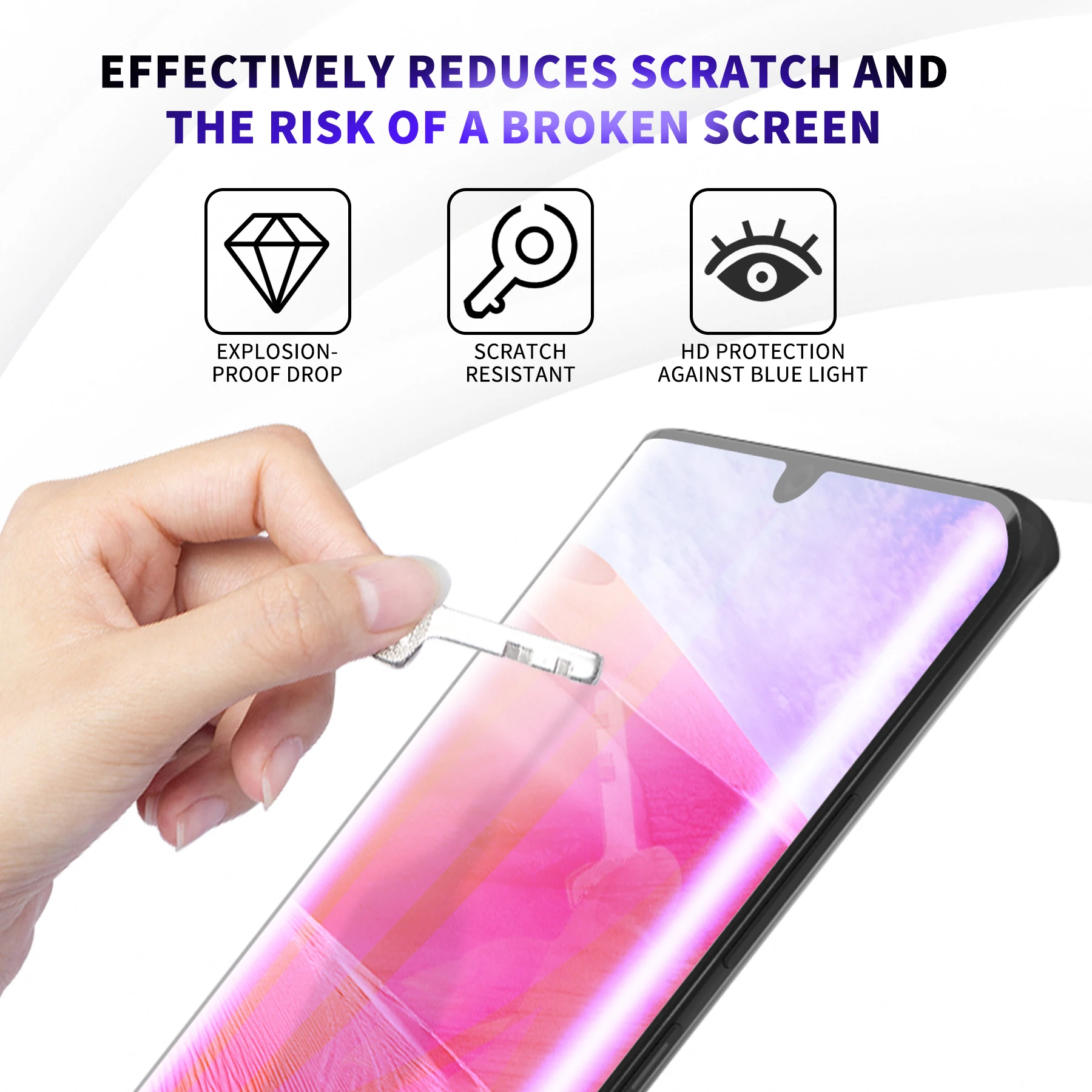 Effectively prevent blue light TPU hydrogel film used on mobile phone screen protection