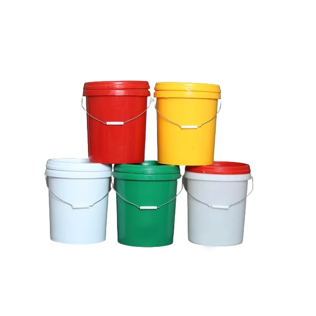 Wholesale Direct Sales 20 Liter White Plastic Paint Buckets With Lids And Handles For Sale