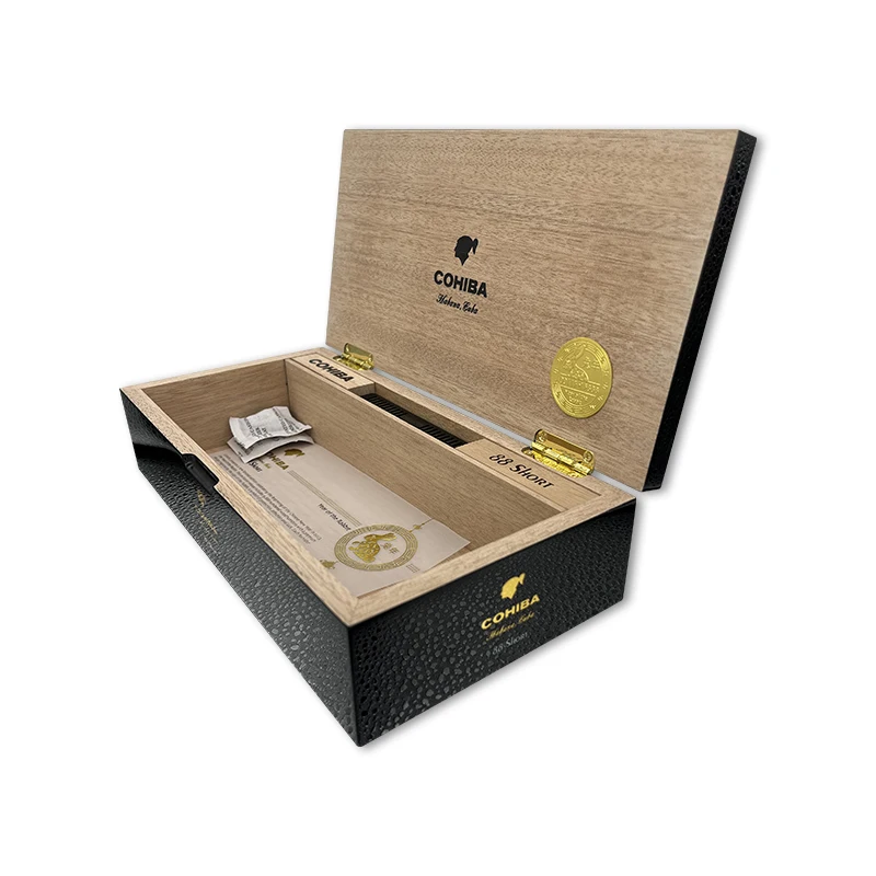 Деревянная коробка для упаковки сигар, глянцевая Роскошная хьюмидор