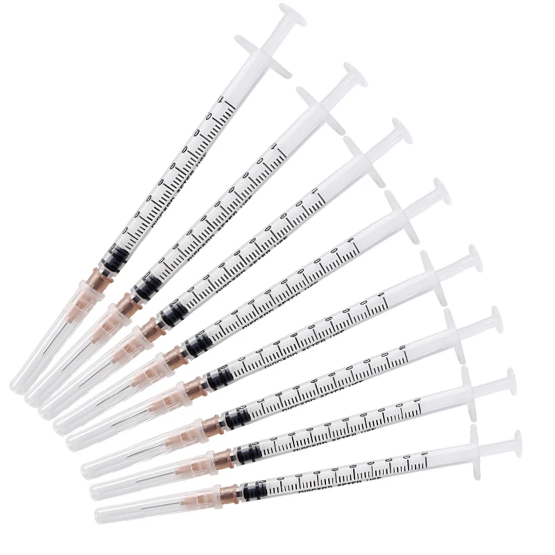 Medical Custom Printing Plastic Disposable 1 Ml Syringe