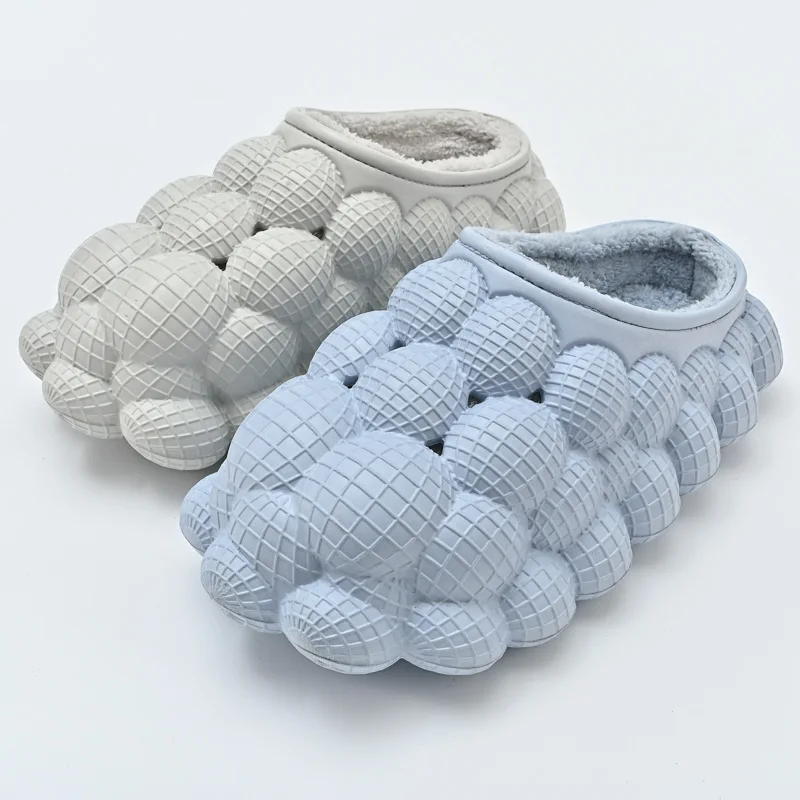 Сланцы для дома массажные мягкие Меховые Нескользящие пушистые