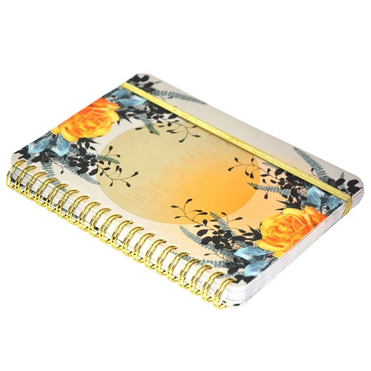Chinese Journals Custom Logo Notebook Planner Workbook Practice Book Color Gold Spiral Bound Books Production Printing