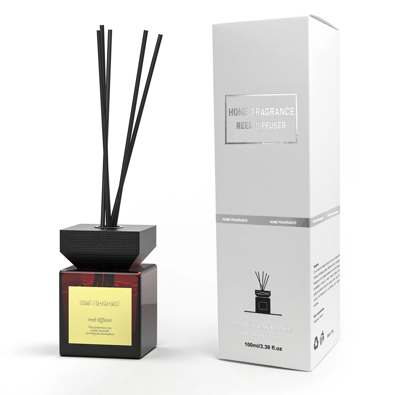 Direct Factory Price Luxurious 100ml Reed Diffusers Home Fragrance Reed Diffuser Perfume Set with Packaging Boxes