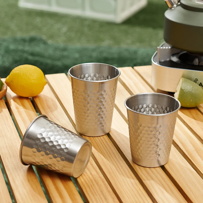 OEM 304 Stainless Steel Coffee Beer Mug Wine Tumbler Cups Wholesale Korean Single Layer Cold Beverage Beer Cups