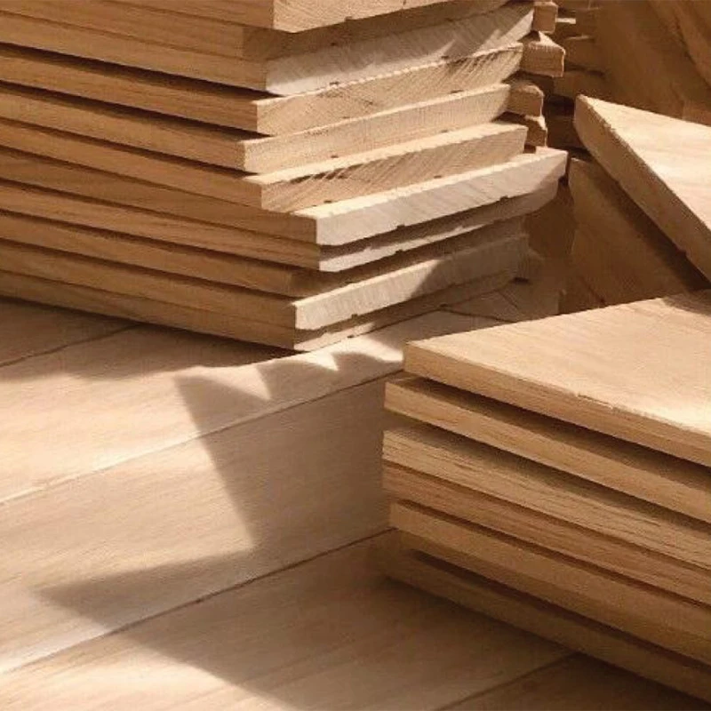 Natural color unfinished tongue and groove wood flooring solid wood parquet