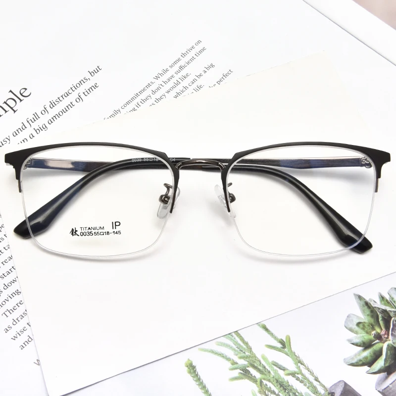 China Factory Supply Optical Ultralight Titanium Frame Prescription Glasses